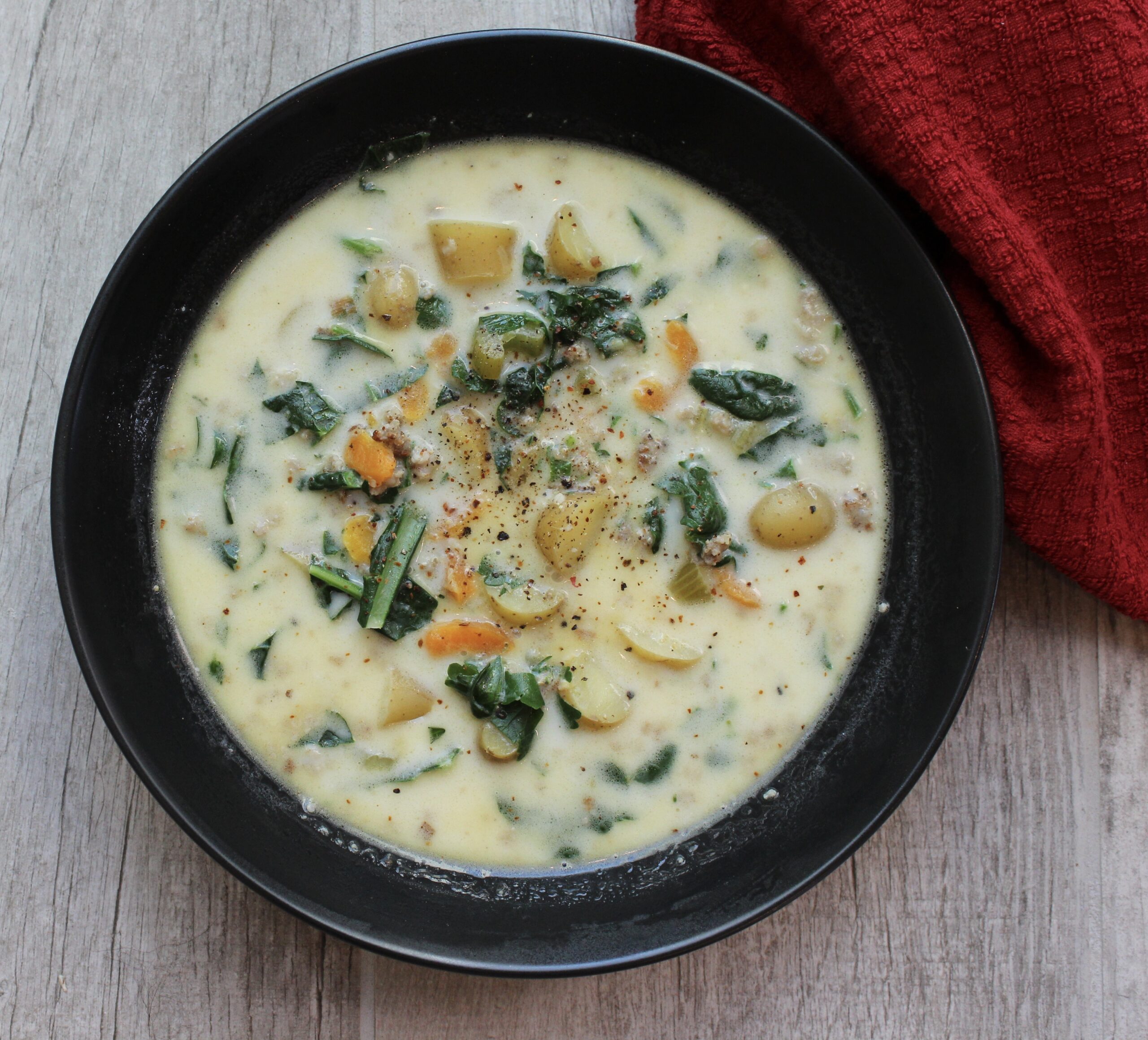 Sausage, Potato, & Kale Soup